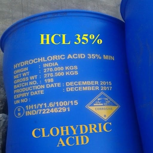 HCL 35% - Axit Clohydric - Hóa Chất Quang Ngọc Diệp - Công Ty TNHH Quang Ngọc Diệp